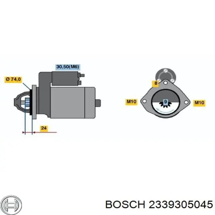 2339305045 Bosch Тягове реле стартера