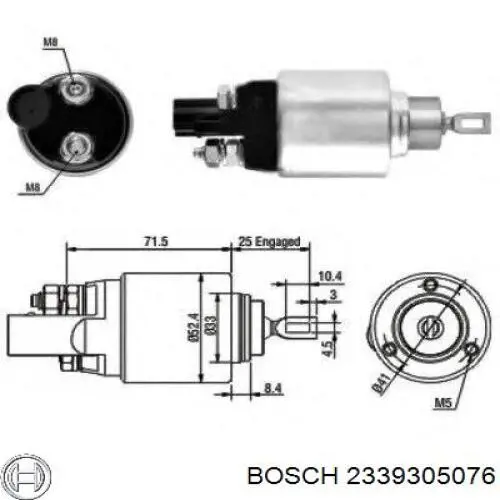 Контактор Bosch 2339305076 ціна, від 23.60 USD
