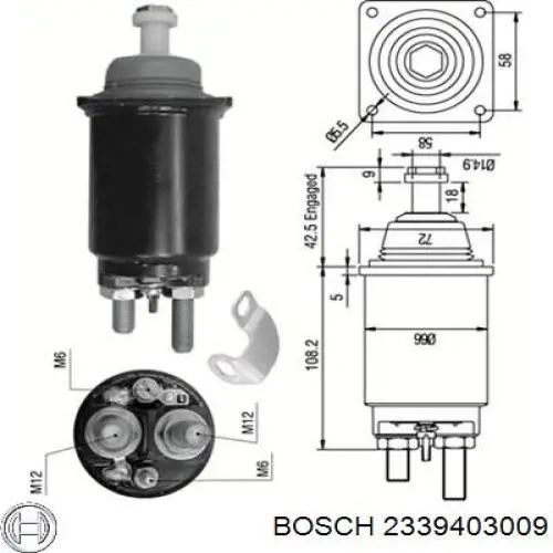 Контактор Bosch 2339403009 ціна, від 87.94 USD