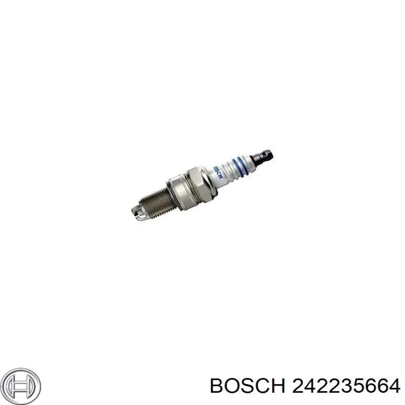 Свічки запалювання 242235664 Bosch