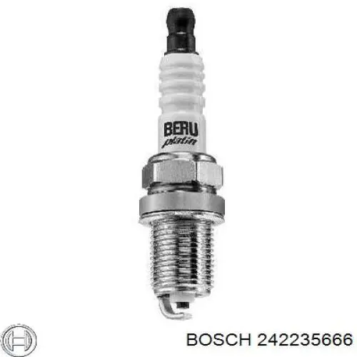 Свічки запалювання 242235666 Bosch
