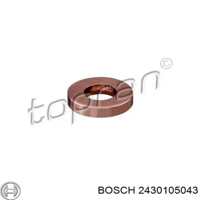 2430105043 Bosch кільце форсунки інжектора, посадочне
