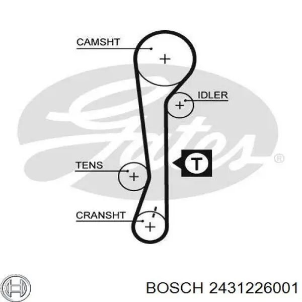 Ремінь ГРМ 2431226001 Bosch