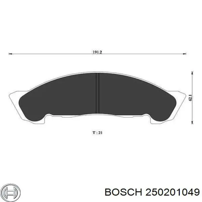 Свічка накалу 250201049 Bosch