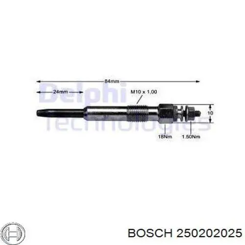 250202025 Bosch Свічки розжарювання
