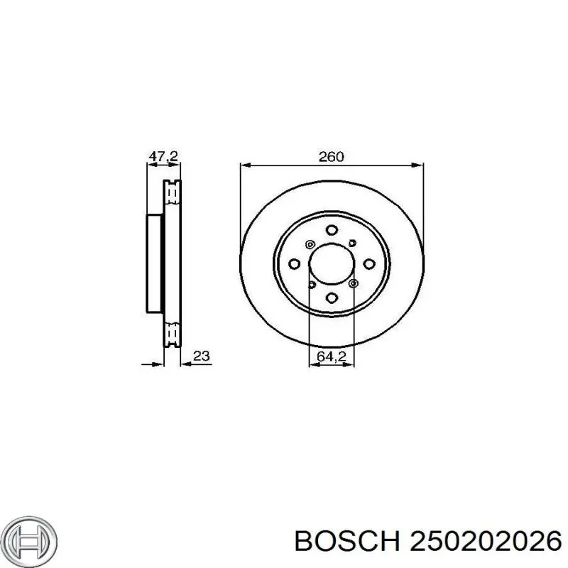 Свічка накалу 250202026 Bosch
