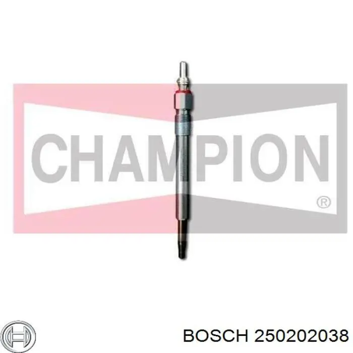 Свіча накалу Bosch 250202038 ціна, від 17.69 USD