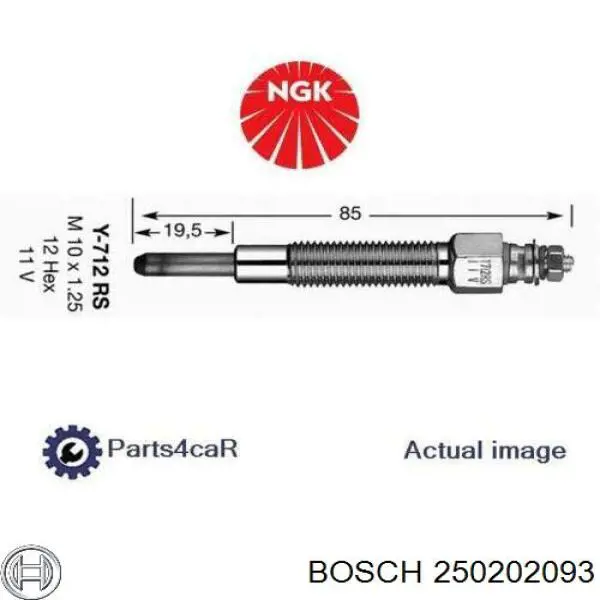 250202093 Bosch Свічки розжарювання