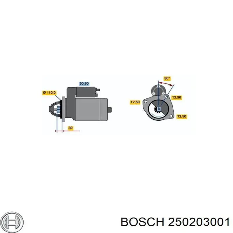 Свічка накалу 250203001 Bosch