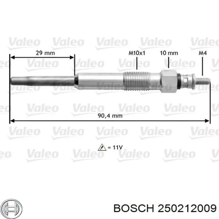 250212009 Bosch Свічки розжарювання