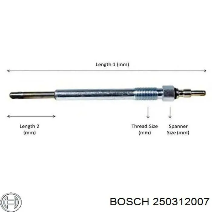 250312007 Bosch Свічки розжарювання
