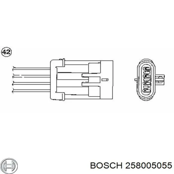 258005055 Bosch лямбдазонд, датчик кисню