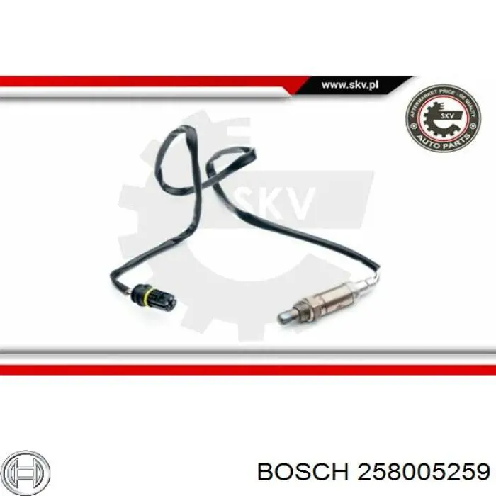 258005259 Bosch Лямбдазонд, датчик кисню до каталізатора