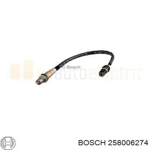 258006274 Bosch Лямбда-зонд, датчик кисню до каталізатора, правий