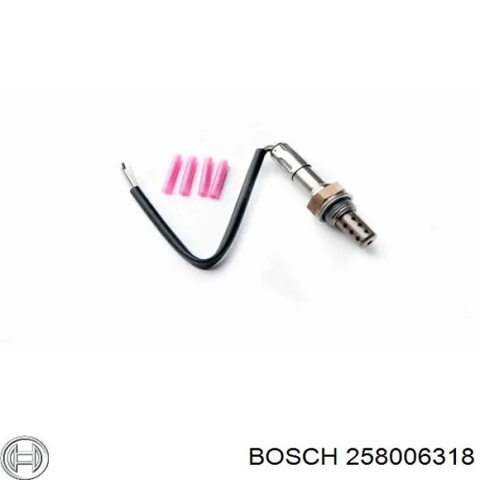 258006318 Bosch лямбда-зонд, датчик кисню до каталізатора, лівий