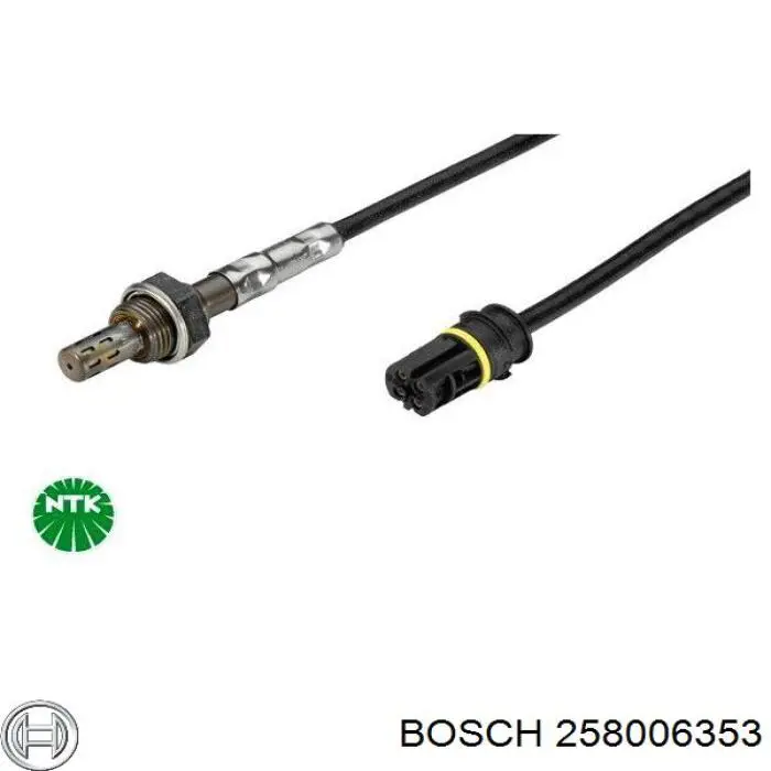 Купити 258006353 Bosch Лямбда-зонд, датчик кисню до каталізатора, лівий