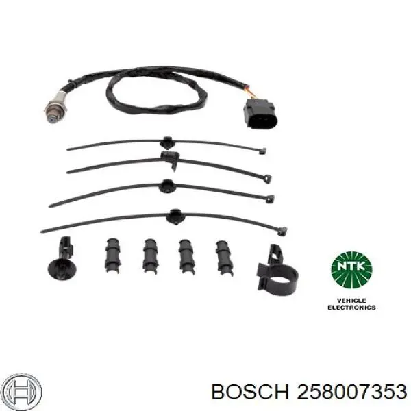 258007353 Bosch Лямбдазонд, датчик кисню до каталізатора