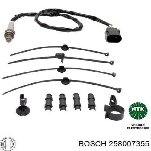 258007355 Bosch Лямбдазонд, датчик кисню до каталізатора