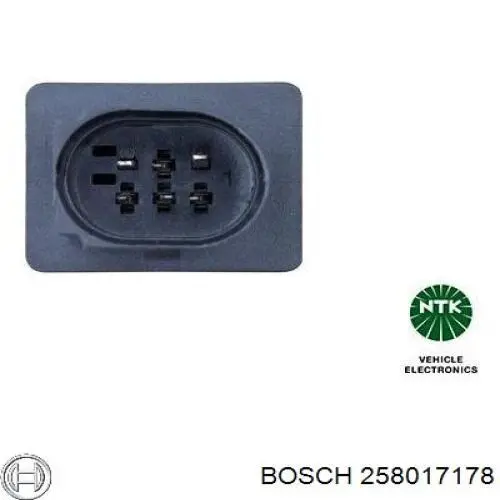 Лямбдазонд, датчик кисню до каталізатора Bosch 258017178 ціна, від 25.34 USD