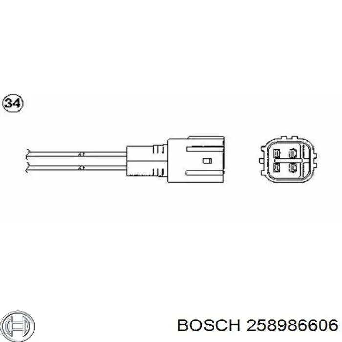 258986606 Bosch Лямбдазонд, датчик кисню до каталізатора