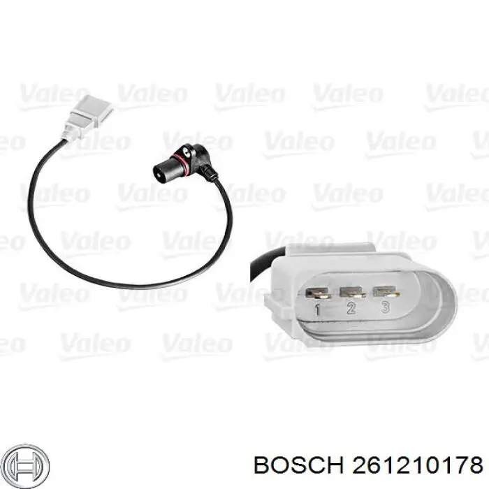 Датчик обертів колінвалу Bosch 261210178 ціна, від 24.07 USD