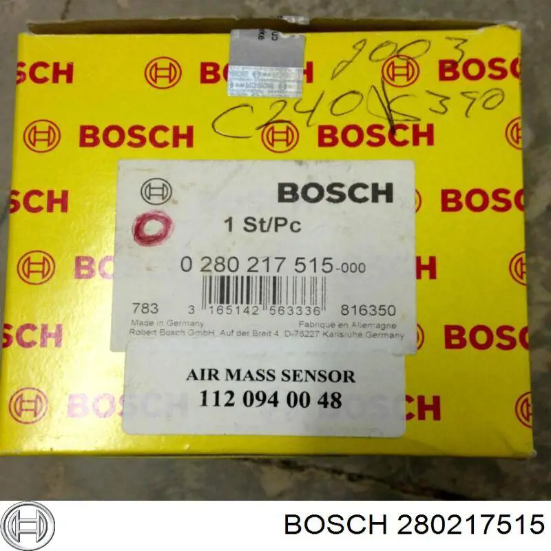 Датчик масової витрати повітря Bosch 280217515 ціна, від 43.89 USD