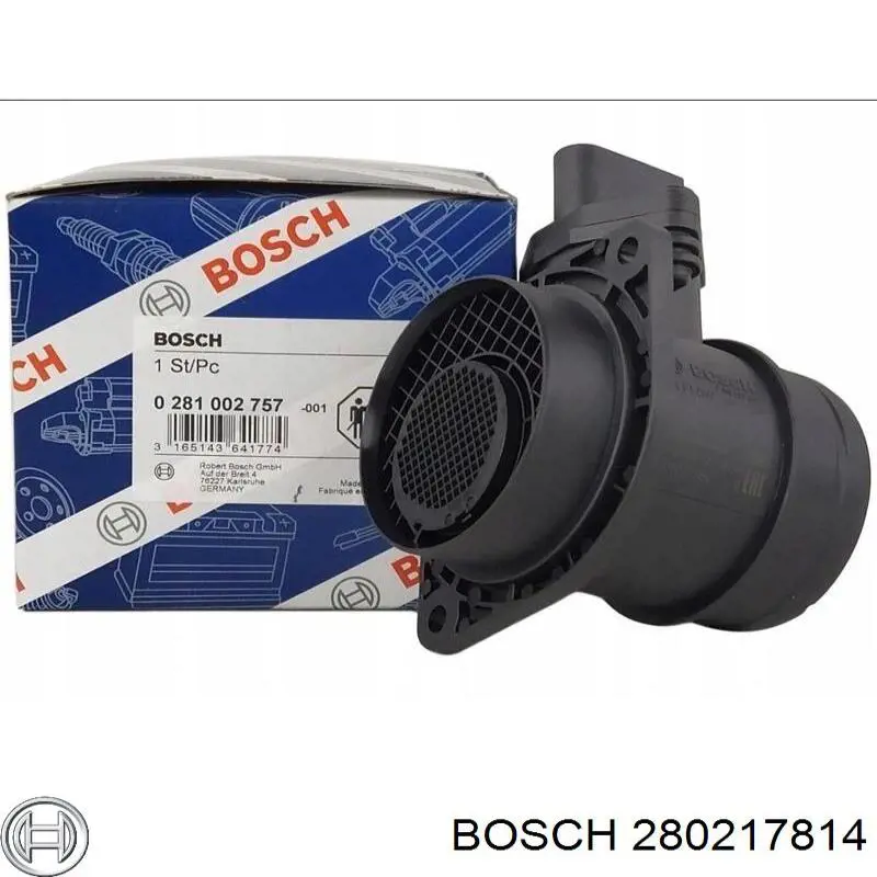 280217814 Bosch датчик потоку (витрати повітря, витратомір MAF - (Mass Airflow))
