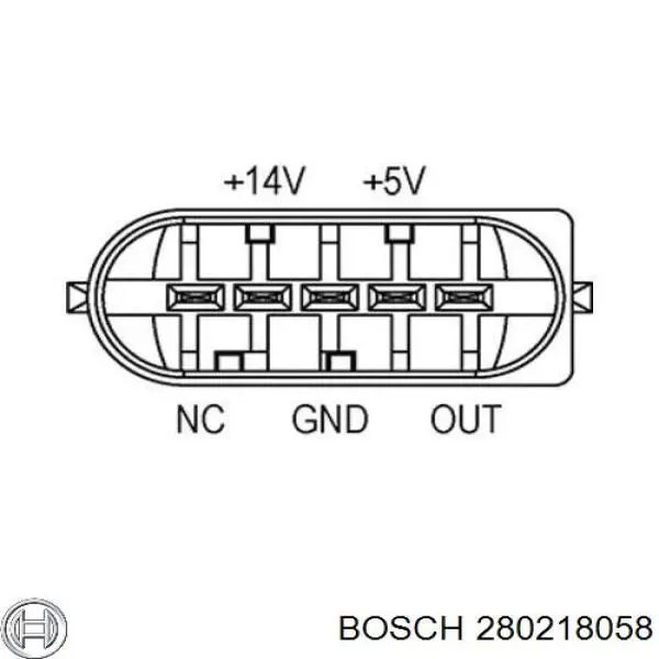 Датчик масової витрати повітря Bosch 280218058 ціна, від 51.31 USD