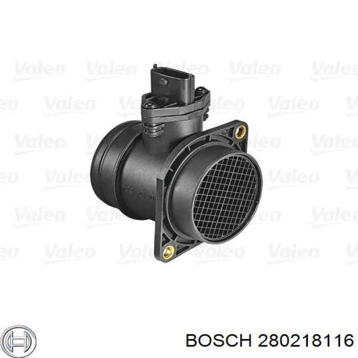 Датчик потоку (витрати) повітря, витратомір MAF - (Mass Airflow) 280218116 Bosch