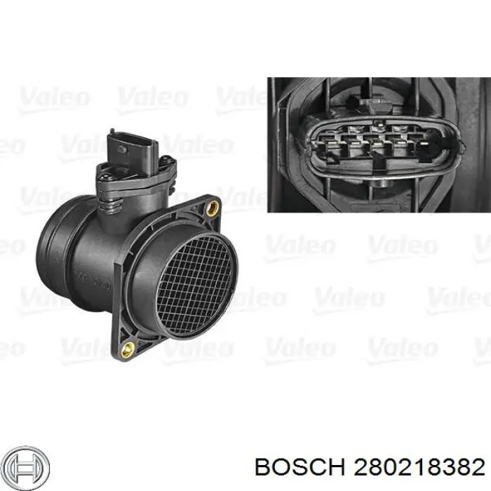 280218382 Bosch датчик потоку (витрати повітря, витратомір MAF - (Mass Airflow))