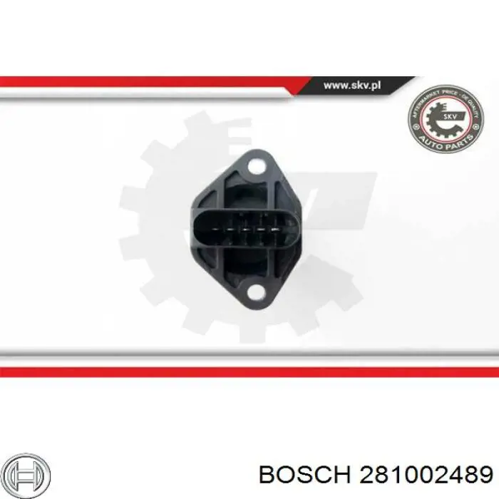 281002489 Bosch датчик потоку (витрати повітря, витратомір MAF - (Mass Airflow))
