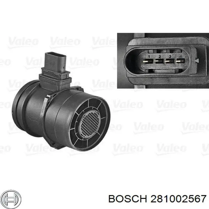 281002567 Bosch Датчик витрати повітря