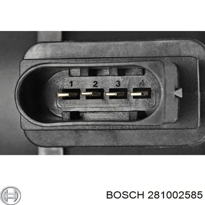 281002585 Bosch датчик потоку (витрати повітря, витратомір MAF - (Mass Airflow))