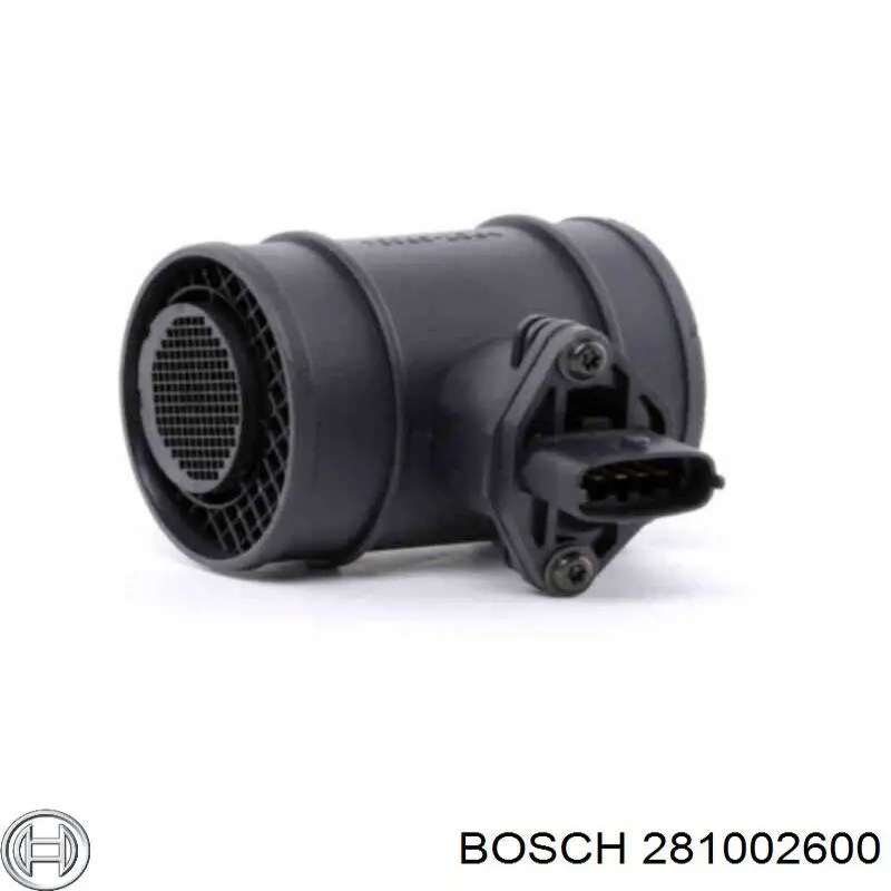 Датчик потоку (витрати) повітря, витратомір MAF - (Mass Airflow) 281002600 Bosch