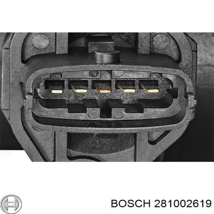 281002619 Bosch датчик потоку (витрати повітря, витратомір MAF - (Mass Airflow))