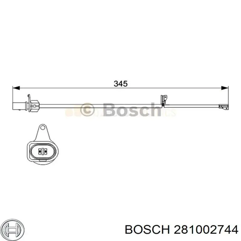 281002744 Bosch Покажчик температури охолоджуючої рідини