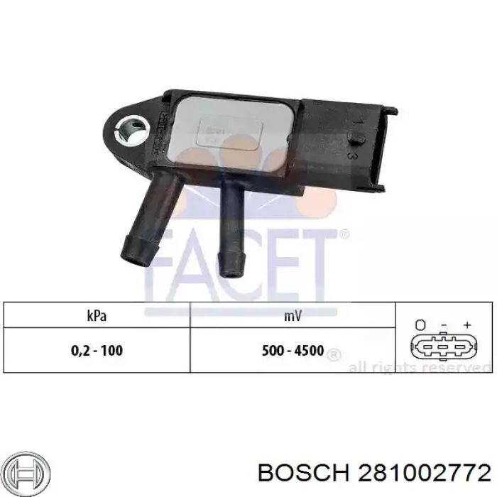 281002772 Bosch Датчик тиску вихлопних газів