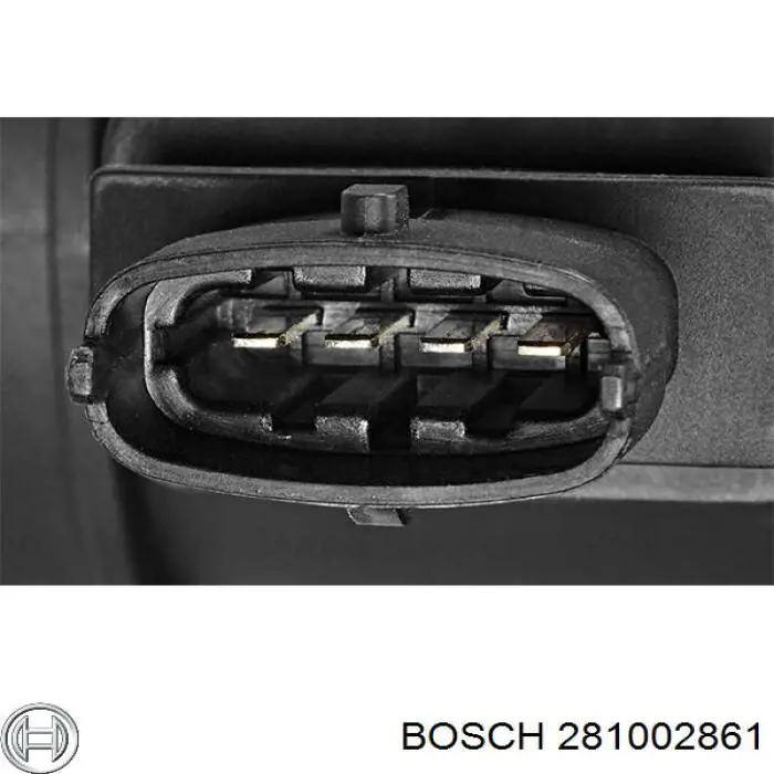 281002861 Bosch датчик потоку (витрати повітря, витратомір MAF - (Mass Airflow))