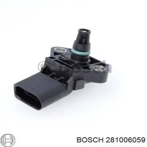 Купити 281006059 Bosch Датчик тиску наддуву (датчик нагнітання повітря в турбіну)
