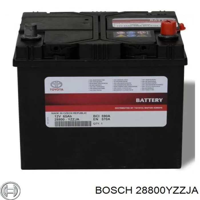 Купити Купити Акумулятор Bosch Ємність 60А/г Напруга 12В 28800YZZJA