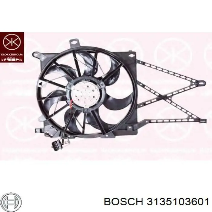 Купити 069422863010 Magneti Marelli Електровентилятор охолодження в зборі (двигун + крильчатка)