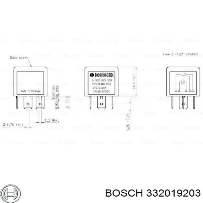 Реле покажчиків поворотів 332019203 Bosch