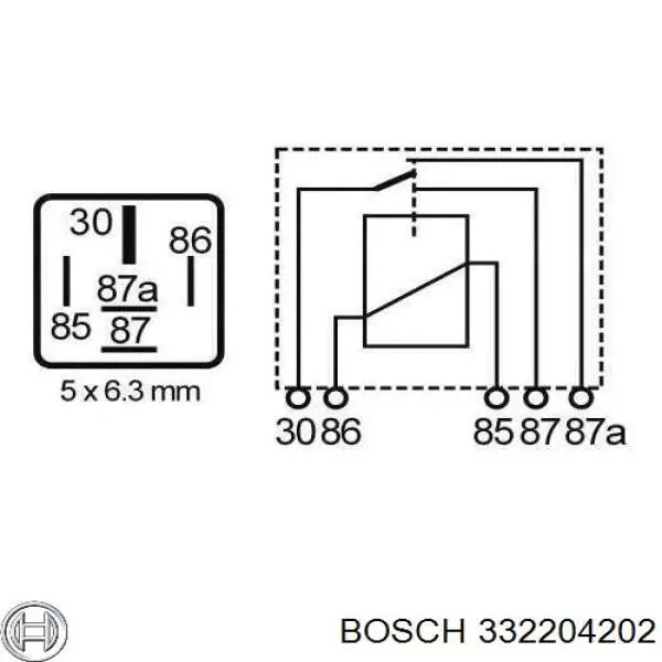 332204202 Bosch Реле покажчиків поворотів