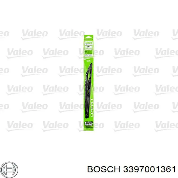 Купити 3397001361 Bosch Щітка-двірник лобового скла, пасажирська