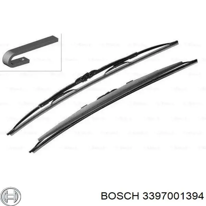 3397001394 Bosch щітка-двірник лобового скла, комплект з 2-х шт.