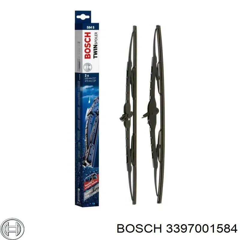 3397001584 Bosch щітка-двірник лобового скла, комплект з 2-х шт.