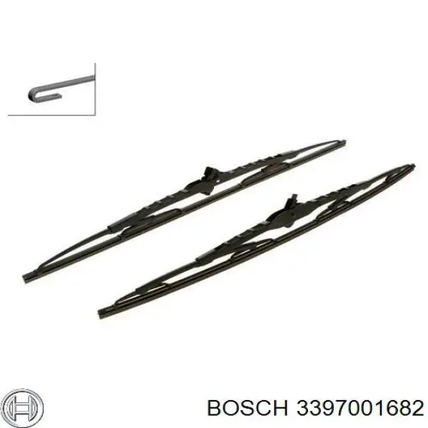 3397001682 Bosch щітка-двірник лобового скла, пасажирська