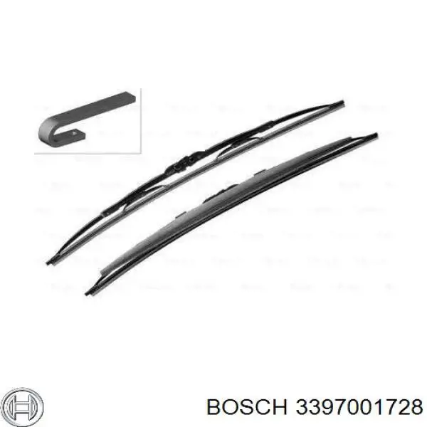 Щітка-двірник лобового скла, водійська 3397001728 Bosch