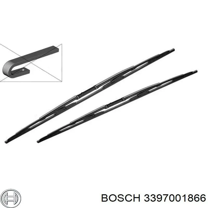 Щітки склоочисника 3397001866 Bosch