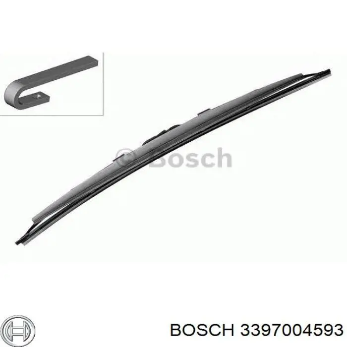 3397004593 Bosch щітка-двірник лобового скла, водійська